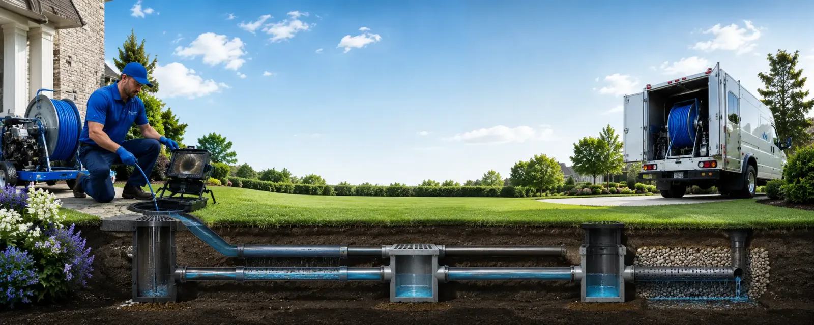 Outdoor drain cleaning information for Boys Ranch, TX